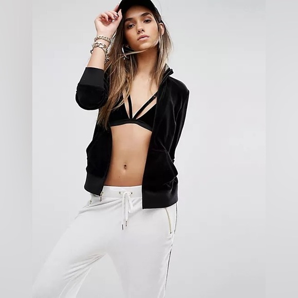 Juicy Couture Black Label Trk Velour Fairfax Jacket - Picture 5 of 6